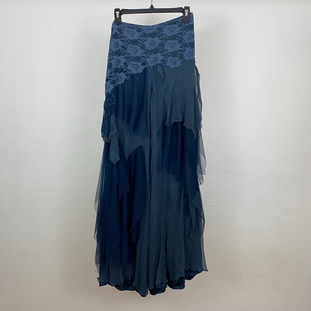 Brenda Knight x Free People Fairy Chiffon Pants - Teal - Size Small